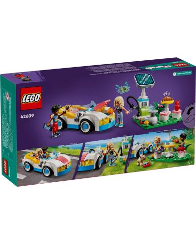 Κατασκευαστής LEGO Friends -Ηλεκτρικό αυτοκίνητο και φορτιστής (42609) - 7