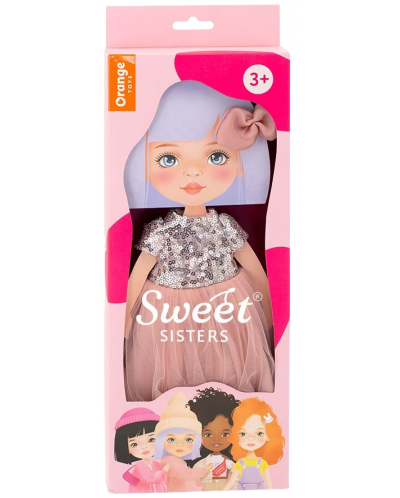 Σετ ρούχων κούκλας Orange Toys Sweet Sisters - Ροζ φόρεμα με πούλιες - 1