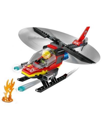 Κατασκευαστής LEGO City - Πυροσβεστικό ελικόπτερο διάσωσης(60411) - 4