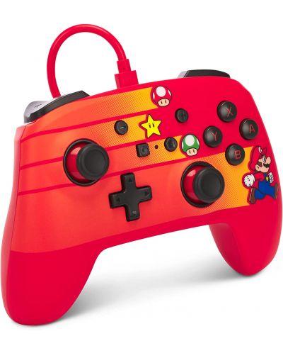 Χειριστήριο PowerA - Enhanced, ενσύρματο, για  Nintendo Switch, Speedster Mario - 2