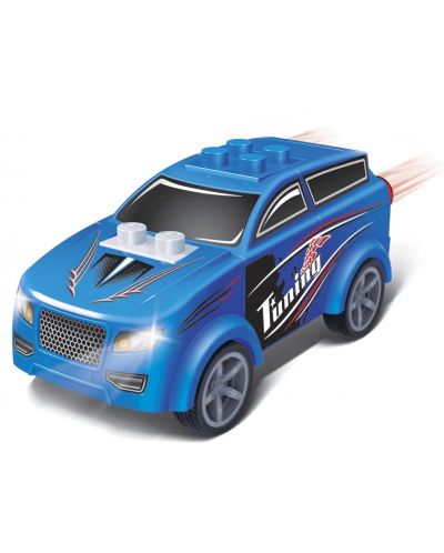 Κατασκευαστής BanBao - Μίνι αυτοκίνητο, 26 εξαρτημάτων, μπλε - 2