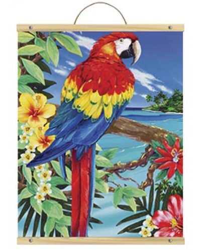 Σετ ζωγραφικής με ακρυλικά χρώματα  Royal - Παπαγάλος, 31 х 41 cm - 1