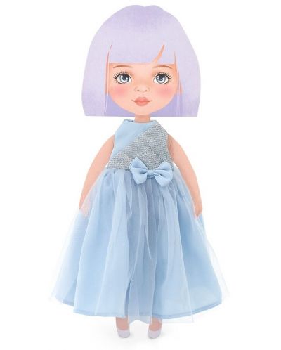 Σετ ρούχων κούκλας Orange Toys Sweet Sisters - Μπλε σατέν φόρεμα - 2