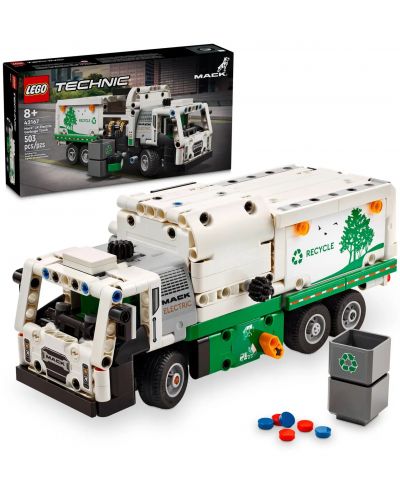 Κατασκευαστής LEGO Technic -Ηλεκτρικό απορριμματοφόρο Mack LR  (42167) - 8