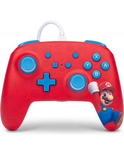 Ελεγκτής   PowerA - Enhanced, ενσύρματο, για Nintendo Switch, Woo-hoo! Mario - 1
