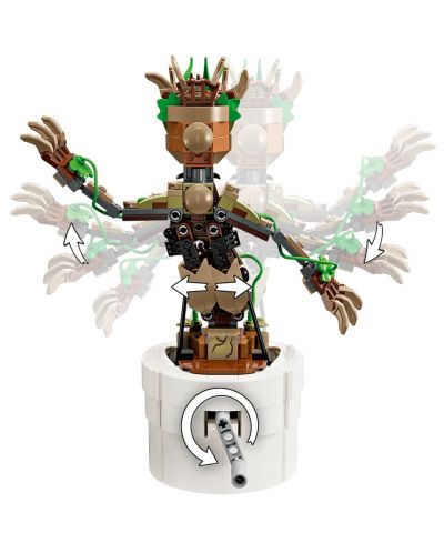 Κατασκευαστής LEGO Marvel Super Heroes - Dancing Groot (76297) - 4