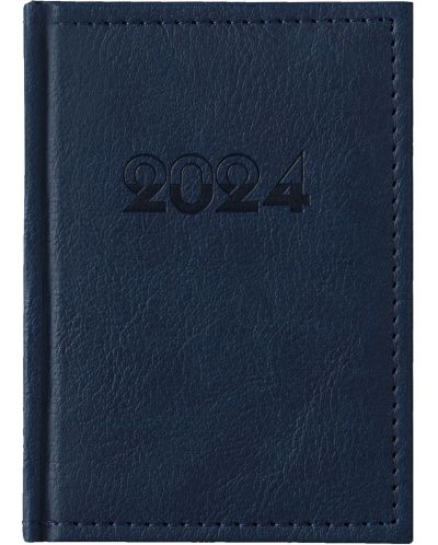 Δερμάτινο σημειωματάριο τσέπης Casanova - Μπλε, 2024 - 1