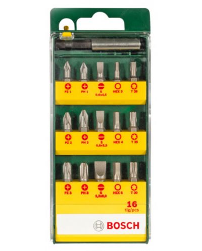 Σετ μύτες κατσαβιδιού  Bosch - 16 τεμάχια - 1