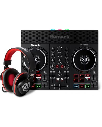 Σετ για DJ Numark - Party Mix Live HF175,μαύρο/κόκκινο - 1