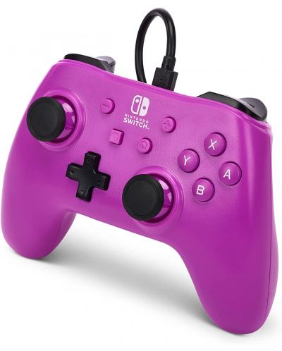 Χειριστήριο  PowerA - Enhanced, ενσύρματο, για Nintendo Switch, Grape Purple - 4
