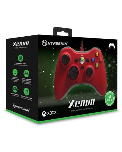 Χειριστήριο Hyperkin - Xenon, ενσύρματο, κόκκινο(Xbox One/Series X/S/PC) - 5