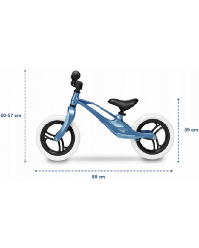 Ποδήλατο ισορροπίας Lionelo - Bart, μπλε μεταλλικό - 3