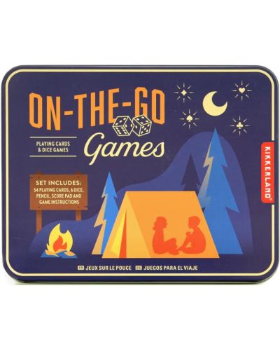 Σετ παιχνίδια  σε μεταλλικό κουτί Camping Games - 1