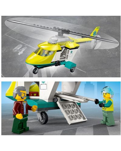 Κατασκευαστής Lego City - Μεταφορά ελικοπτέρου διάσωσης (60343) - 8