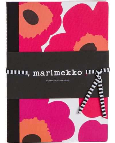 Σετ σημειωματάρια  Galison Marimekko - Poppies, A5, 3 τεμάχια - 1