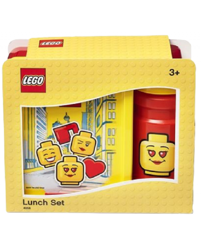 Σετ μπουκαλιών και κουτιών φαγητού Lego - Iconic Classic, Κόκκινο, Κίτρινο - 2