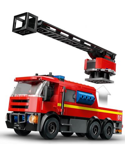 Κατασκευαστής LEGO City - Πυροσβεστικός σταθμός με πυροσβεστικό όχημα (60414) - 5