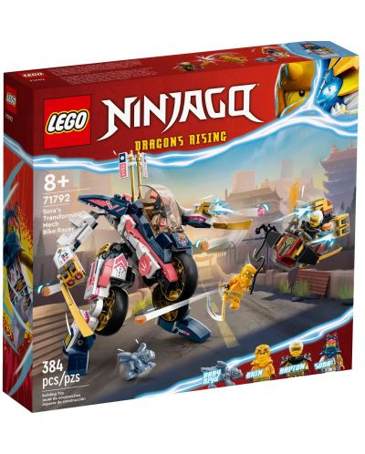 Κατασκευαστής LEGO Ninjago - Transforming Robot and Racing Bike (71792) - 1