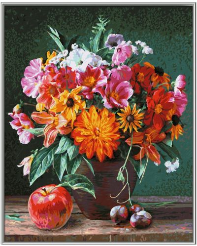 Σετ ζωγραφικής με αριθμούς Schipper -   Φθινοπωρινά λουλούδια - 2