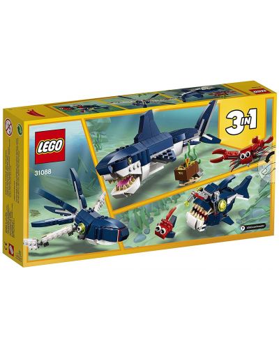 Κατασκευαστής Lego Creator 3 σε 1 - Πλάσματα από τα βάθη της θάλασσας (31088) - 6