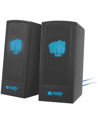 Ηχοσύστημα  Fury - Speaker, 2 τεμάχια 2.0, μαύρο - 1
