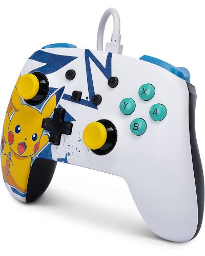 Controller  PowerA - Enhanced, ενσύρματο, για  Nintendo Switch, Pikachu High Voltage - 4