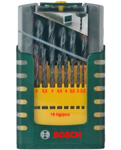 Σετ τρυπανιού για μέταλλο Bosch - HSS-R, 19-εξαρτήματα - 2