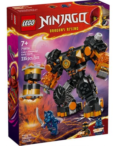 Κατασκευαστής LEGO Ninjago -Το στοιχειώδες γήινο ρομπότ του Κόουλ (71806) - 1