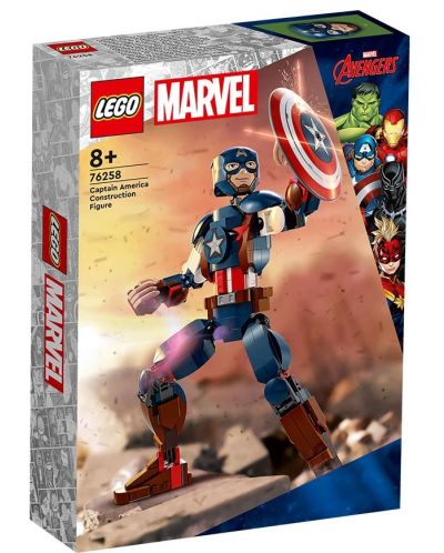 Κατασκευαστής LEGO Marvel Super Heroes - Φιγούρα για κατασκευή του Captain America (76258) - 1
