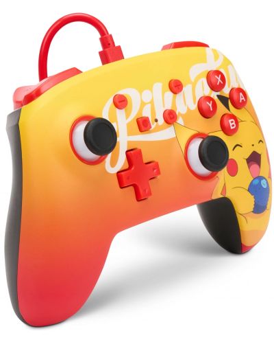 Controller PowerA - Enhanced,ενσύρματο, για  Nintendo Switch, Pokemon: Oran Berry Pikachu - 2