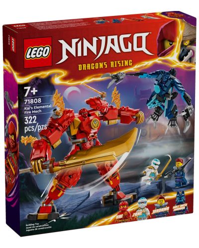 Κατασκευαστής LEGO Ninjago - Το στοιχειώδες ρομπότ της Kai's Fire (71808) - 1