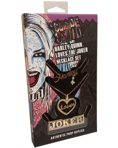 Σετ κολιέ The Noble Collection DC Comics: Batman - Harley Loves Joker - 6