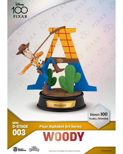  Σετ  μίνι φιγούρες Beast Kingdom Disney: 100 Years of Wonder - Pixar Alphabet Art, 10 cm - 4