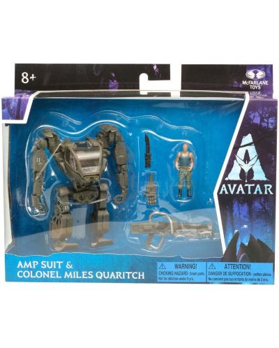 Σετ φιγούρα δράσης McFarlane Movies: Avatar - Amp Suit & Colonel Miles Quaritch - 7