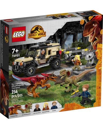 Κατασκευή Lego Jurassic World - Μεταφορά Pyroraptor και Dilophosaurus (76951) - 1