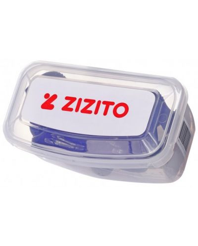 Σετ μάσκας με αναπνευστήρα σε κουτί Zizito - μπλε - 4