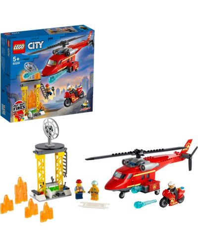 Κατασκευαστής Lego City - Πυροσβεστικό ελικόπτερο διάσωσης (60281) - 2