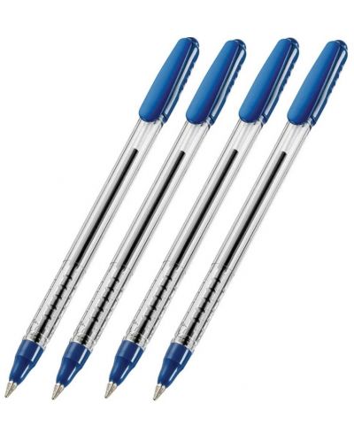 Σετ στυλό Corvina Teknoball - 1,0 mm, 4 τεμάχια, μπλε - 1