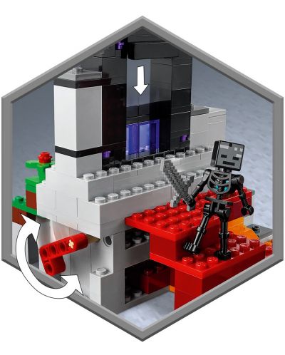 Κατασκευαστής Lego Minecraft - Η κατεστραμμένη πύλη (21172) - 3