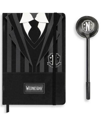 Σετ σημειωματάριο και στυλό Karactermania Television: Wednesday - Nevermore Uniform - 1