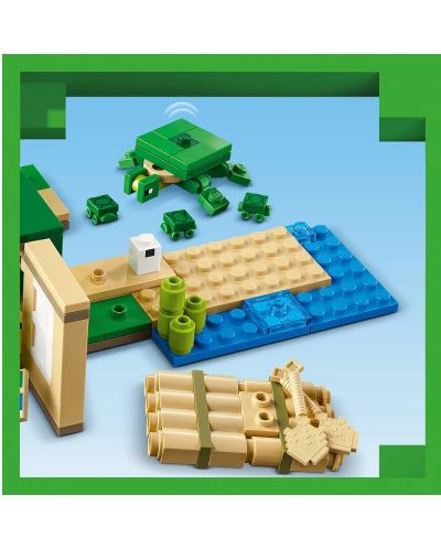 Κατασκευαστής LEGO Minecraft - Το σπίτι της χελώνας στην παραλία (21254) - 7