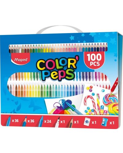 Σετ ζωγραφικής Color Peps - 100 τεμάχια - 1