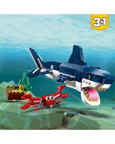 Κατασκευαστής Lego Creator 3 σε 1 - Πλάσματα από τα βάθη της θάλασσας (31088) - 5