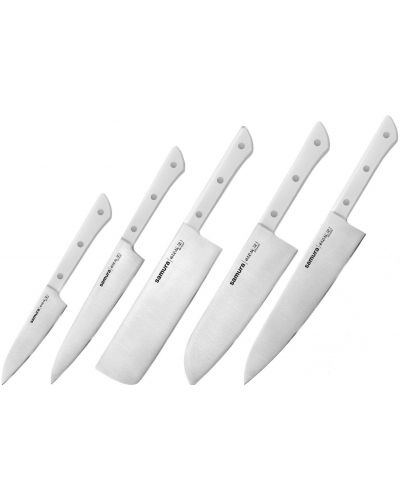 Σετ 5 μαχαίρια Samura - Harakiri,λευκή λαβή - 1
