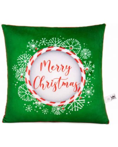 Χριστουγεννιάτικο μαξιλάρι  Amek Toys  - Merry Christmas, πράσινο - 1