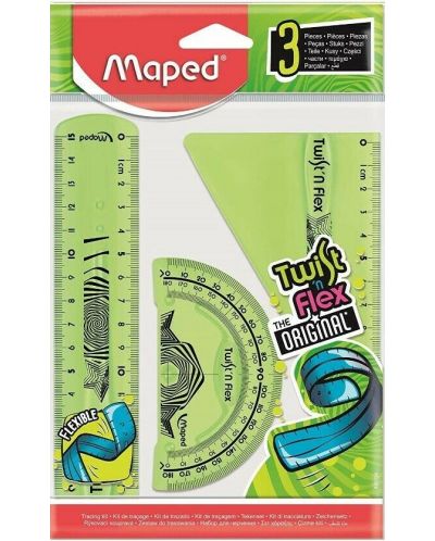 Σετ σχεδίασης Maped Twist'n Flex - Πράσινο - 1