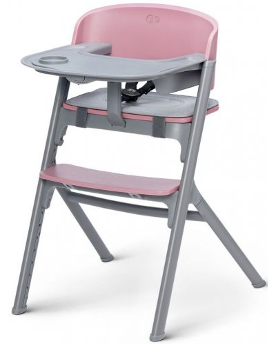 Σετ καρέκλα φαγητού και ξαπλώστρα KinderKraft - Livy και Calmee, ροζ - 2