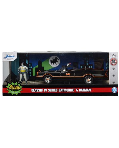 Σετ Jada Toys - Кола Classic Batmobile 1966, με φιγούρα, 1:32 - 2