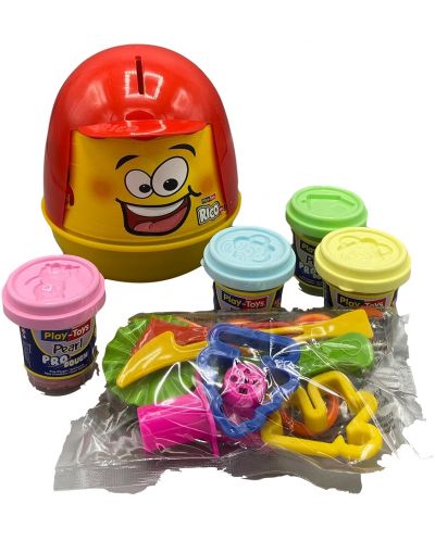 Σετ Play-Toys - Κουμπαράς με πλαστελίνη και εργαλεία - 2