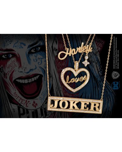 Σετ κολιέ The Noble Collection DC Comics: Batman - Harley Loves Joker - 2
